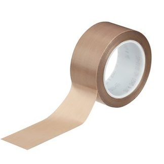 Nastro americano Marrone in Tessuto di vetro, PTFE 3M 5451, adesivo in Silicone, 19mm x 33m x 0.14mm