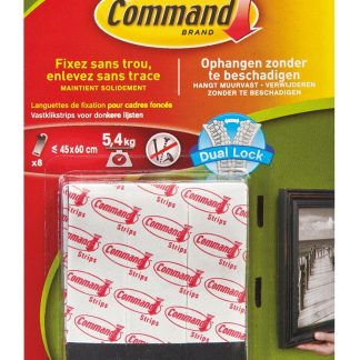 Striscette per quadri 3M Command™ 17201N, 15.8mm x 69.8mm, Pretagliato, Nero