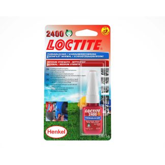 Adesivo frenafiletti Loctite 2400, resistenza Media, presa 24 ore, col. Blu, Bottiglia da 5 ml