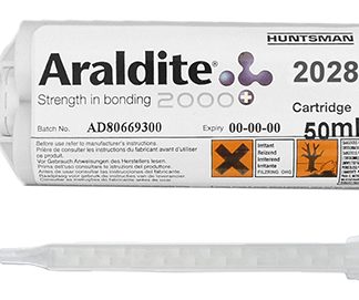 Adesivo a contatto Araldite 2028, col. Trasparente, Doppia cartuccia da 50 ml