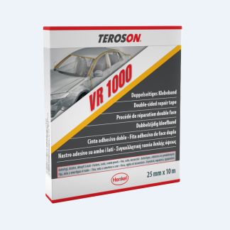 Nastro in schiuma biadesivo in Schiuma in PE espanso Teroson TEROSON VR 1000, 25.0mm x 10.0m, Nero
