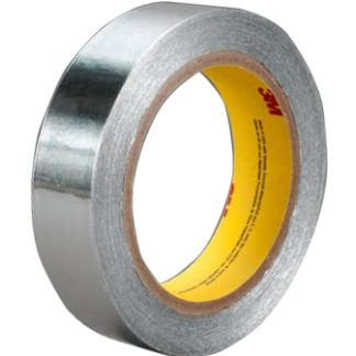 Nastro in alluminio 3M, 55m x 12mm x 0.08mm, Conduttivo, Resistenza termica +149°C max