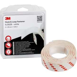 Nastro Hook & Loop 3M Scotchmate™ SJ352BP, 25mm x 1.25m, Bianco