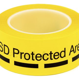 Nastro segnaletico ESD EUROSTAT per pavimento, 66m x 50mm, col. Giallo