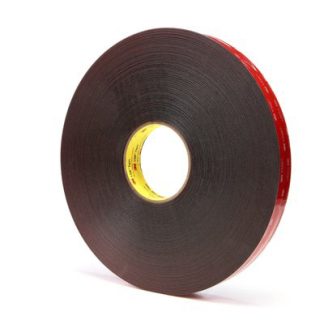 Nastro Biadesivo in Schiuma acrilica 3M VHB™ 5925F, 12.0mm x 33.0m x 0.60mm, Nero, 33 N/cm