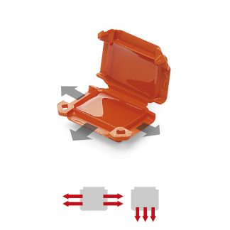 Composto per resinatura Raytech, col. Arancione, Blister