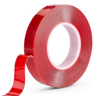 Nastro Biadesivo in Schiuma acrilica RS PRO, 12.0mm x 10.0m x 1.0mm, Trasparente