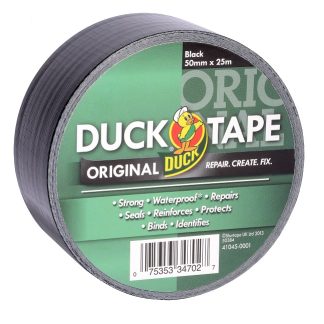 Nastro telato Nero in Tessuto DUCK TAPE 222227, 50mm x 25m x 0.17mm