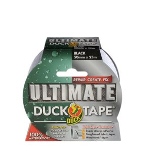 Nastro telato Nero in Tessuto di polietilene DUCK TAPE 232152, 50mm x 25m x 0.23mm