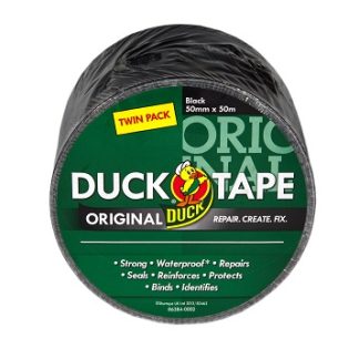 Nastro telato Nero in Tessuto DUCK TAPE 232336, 50mm x 50m x 0.17mm