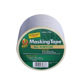 Nastro in Carta DUCK TAPE 260121, adesivo in Gomma, 25m x 25mm, Beige