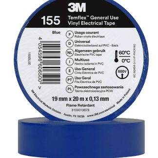 Nastro isolante 3M Temflex 155 in PVC, 19mm x 20m x 0.13mm