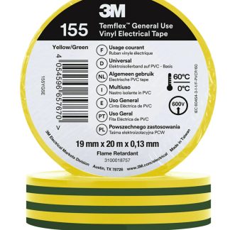 Nastro isolante 3M Temflex 155 in Vinile, 19mm x 20m x 0.13mm