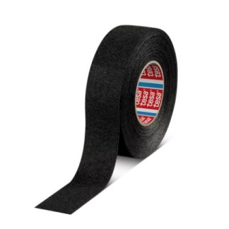 Nastro telato Nero in PET Tesa 51608, adesivo in Gomma, 19mm x 15m x 0.28mm