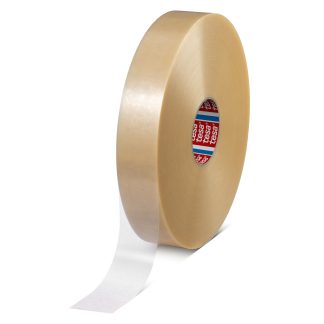 Nastro telato Trasparente in PVC Tesa 4122, adesivo in Gomma naturale, 50mm x 660m x 0.088mm