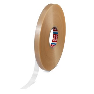 Nastro telato Trasparente in PVC Tesa 4124, adesivo in Gomma naturale, 19mm x 660m x 0.065mm