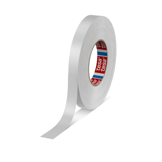 Nastro americano Bianco in Tessuto rivestito in acrilico Tesa 4651, adesivo in Gomma naturale, 19mm x 50m x 0.31mm