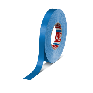 Nastro americano Blu in Tessuto rivestito in acrilico Tesa 4651, adesivo in Gomma naturale, 19mm x 50m x 0.31mm