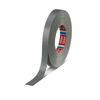 Nastro americano Grigio in Tessuto rivestito in acrilico Tesa 4651, adesivo in Gomma naturale, 19mm x 50m x 0.31mm