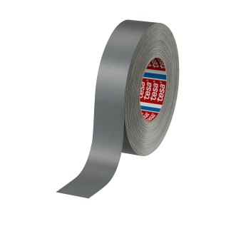 Nastro americano Grigio in Tessuto rivestito in acrilico Tesa 4651, adesivo in Gomma naturale, 38mm x 50m x 0.31mm