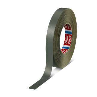 Nastro americano Grigio in Tessuto rivestito in acrilico Tesa 4657, adesivo in Gomma naturale, 19mm x 50m x 0.29mm