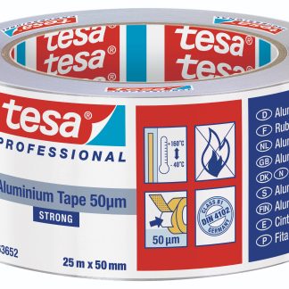Nastro in alluminio Tesa, 25m x 50mm x 0.05mm, Conduttivo