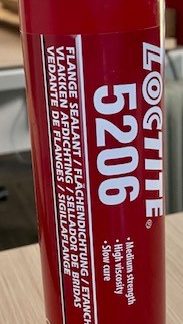 Adesivo acrilico Loctite Loctite 5206, col. Rosso