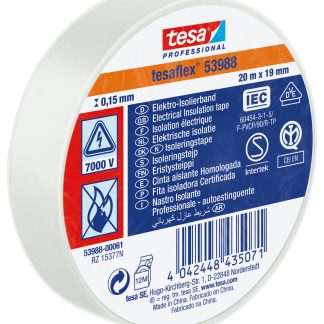 Nastro isolante elettrico Tesa Tesa 53988 in PVC morbido, 19mm x 20m x 150mm