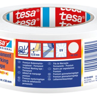 Nastro per marcatura pavimenti Bianco Tesa 4169, in PVC morbido 33m