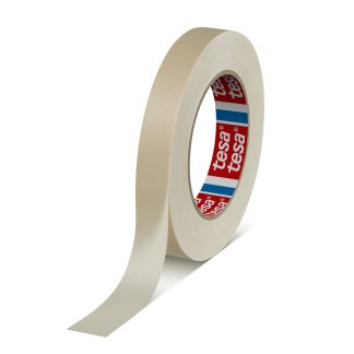 Nastro in Carta crespa Tesa 04330-00013, adesivo in Gomma naturale, Beige