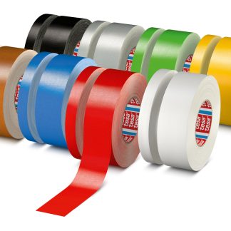 Nastro americano Nero in Tessuto rivestito in acrilico Tesa 4651, 25mm x 25m x 0.31mm