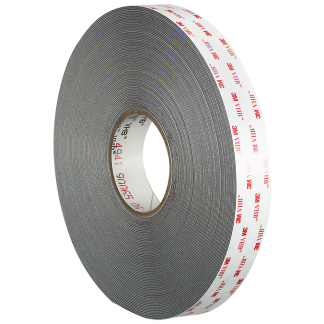Nastro in Acrilico 3M 700007 4941, 12.0mm x 33.0m x 1.10mm, Grigio