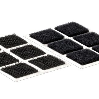 Nastro Hook & Loop Velcro®, 25mm x 25mm, Nero