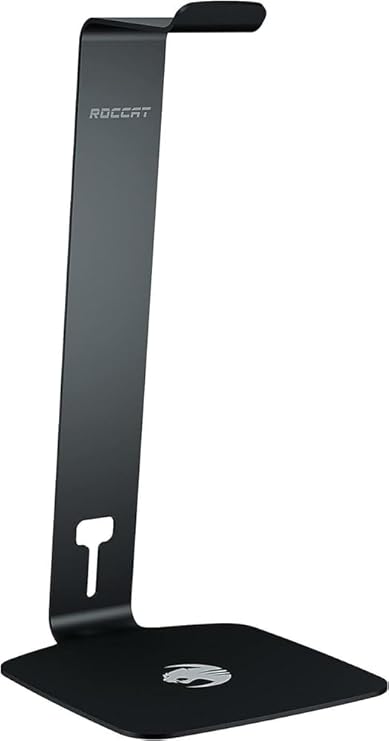 Roccat PC Gaming Headset & Headphones Stand Display, Durable Steel Construction with Universal Compatibility, Rubber Feet, Sturdy Desktop Headset Holder, For Wired or Wireless Headsets