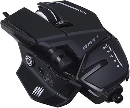 Mad Catz The Authentic R.A.T. 6+ Optical Gaming Mouse, Black