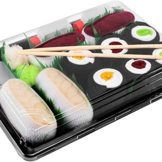 Rainbow Socks - Mujer Hombre Calcetines Sushi Pampanito Atún 3x Maki - 5 Pares - Tamaño 41-46