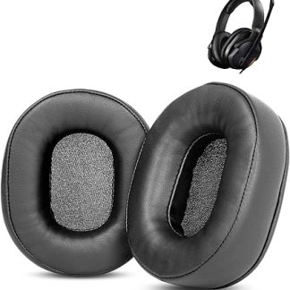 Prime Replacement Earpads Compatible with Roccat Khan Aimo Headphone Ear Pads Cushion(Protein Leather/Memory Foam)
