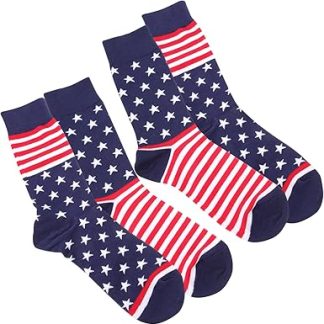 2 pares de calcetines divertidos para hombre calcetines mujer calcetines usa calcetines tubulares para mujeres calcetines de libertad medias con americana calcetines deportivos