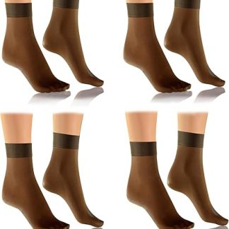 Sesto Senso Tobilleros Calcetines Medias Mujer 15 DEN Transparantes 4 Pares