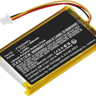 Synergy Digital Wireless Headset Battery, Compatible with Roccat Elo 7.1 Air Wireless Headset, (Li-Pol, 3.7V, 900mAh) Ultra High Capacity, Replacement for Turtle FT603048P3 Battery