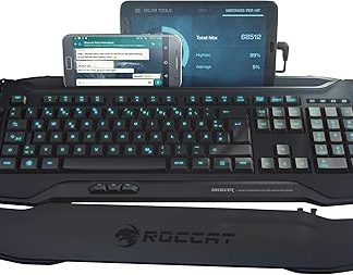 ROCCAT Skeltr - Smart Communication RGB Gaming Keyboard with Universal Device Docking Slot, Black
