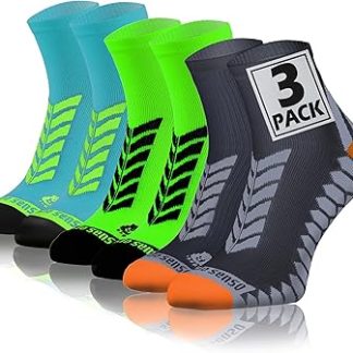 Sesto Senso Calcetines Deporte Colores Cortos Hombre Mujer 3 Pares Gris Turquesa 35-38 3 Pack Verde Mix