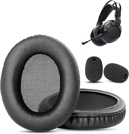Prime Replacement Earpads Compatible with Roccat ElO 7.1 AIR/ELO 7.1 USB/ELO X Stereo Headphones Ear Pads Cushion(Protein Leather/Memory Foam)