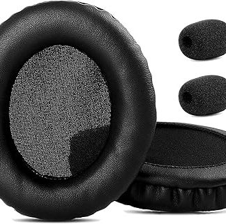 Prime Replacement Earpads Cushions Compatible with Roccat ElO 7.1 AIR Headset/ELO 7.1 USB Headset/ELO X Stereo Gaming Headset Ear Pads with Softer Protein Leather/Memory Foam