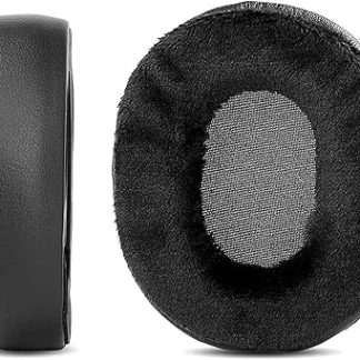 Soft Fabric Replacement Earpads Cushions Compatible with Roccat Khan Aimo Headphone Ear Pads with Skin-Friendly Softer Fabric Foam