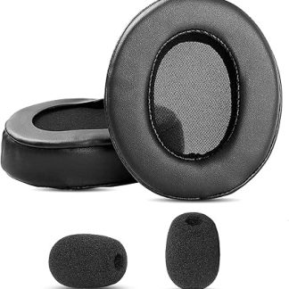 Earpads Replacement Cushion Compatible with Roccat ELO 7.1 USB/ELO 7.1 AIR/ELO X Stereo Headsets Ear Pads with Softer Protein Leather/Memory Foam