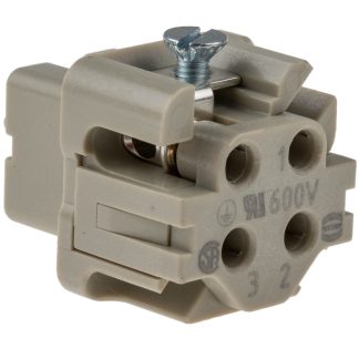 Inserto connettore HARTING, Femmina, serie Han A, 10A, 3 vie