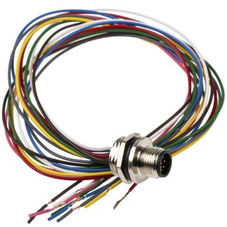 Connettore circolare RS PRO, maschio, M12, 8 poli, Montaggio anteriore