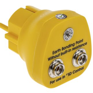 Connettore maschio di messa a terra ESD RS PRO, Perno da 10 mm (x2) e connettore femmina da 4 mm, spina tipo C - EU