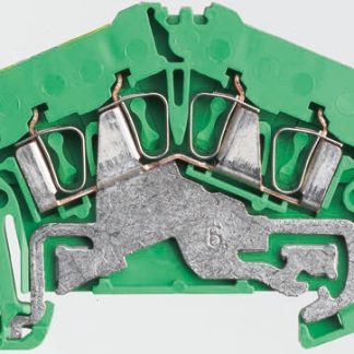 Morsettiera di terra Weidmuller, 3 vie, 26 → 14 AWG, ZPE 2.5-2/3AN